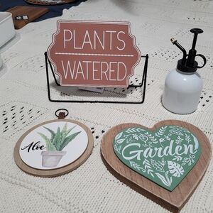 4 Piece Indoor Plant Theme Set
